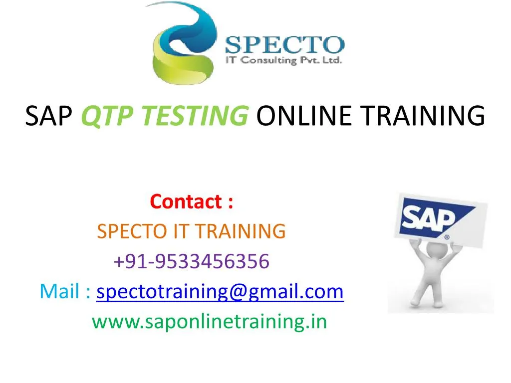 sap qtp testing online training