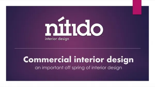 Commercial interior design an important off spring of interior design