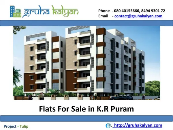 Flats for sale in k.r puram