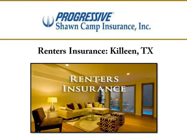 Renters Insurance : Killeen, TX