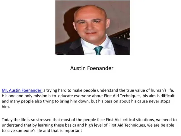 Austin Foenander | IQ First Aid Training