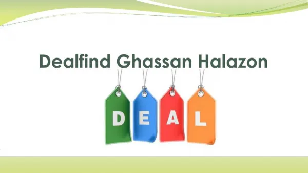 Dealfind Ghassan Halazon