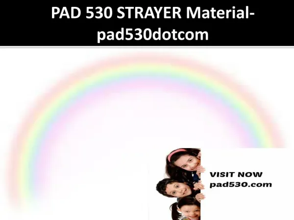 PAD 530 STRAYER Material-pad530dotcom