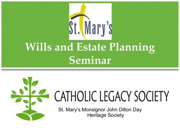 Wills and Estate Planning Seminar