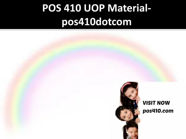 POS 410 UOP Material-pos410dotcom