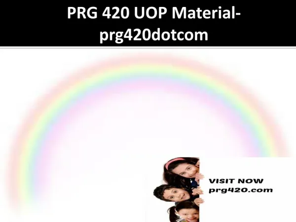 PRG 420 UOP Material-prg420dotcom