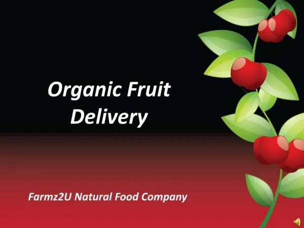 Farm Produce Organic Fruit Delivery