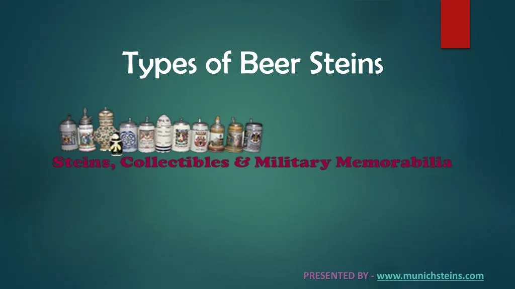 types of beer steins