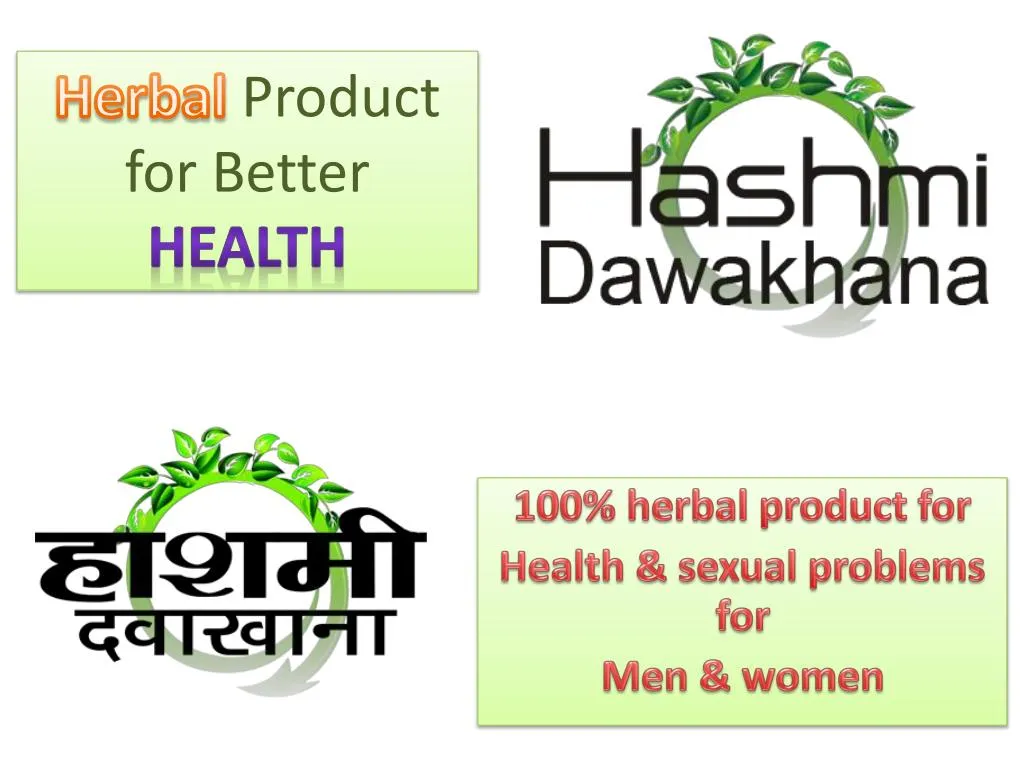 herbal product for better health