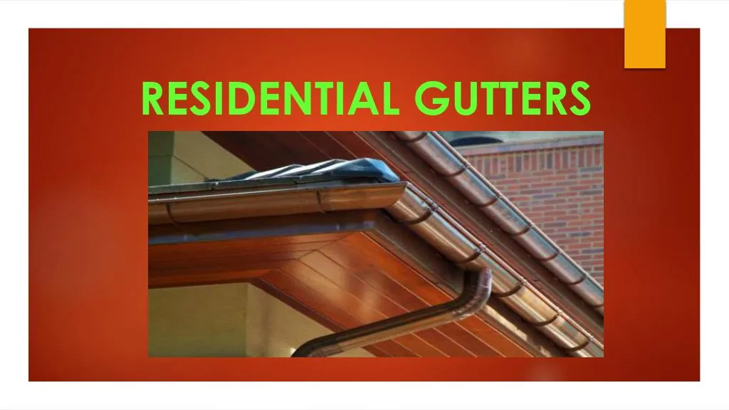 residential gutters