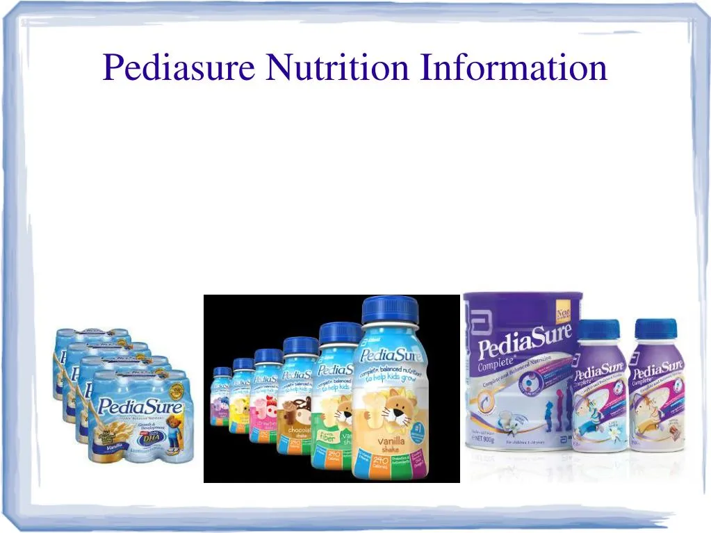 pediasure nutrition information