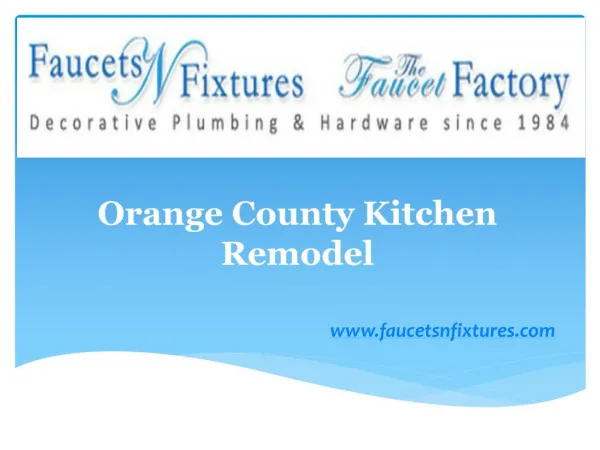 Orange County Kitchen Remodel Products