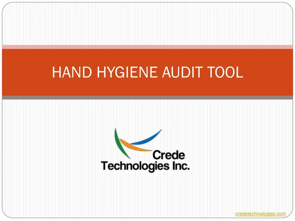 hand hygiene audit tool