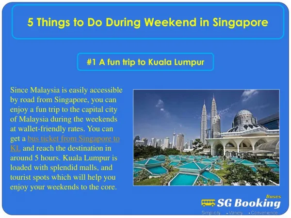 5 Things to Do During Weekend in Singapore