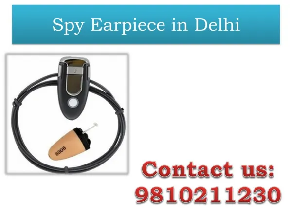 Spy Earpiece in Delhi,9810211230