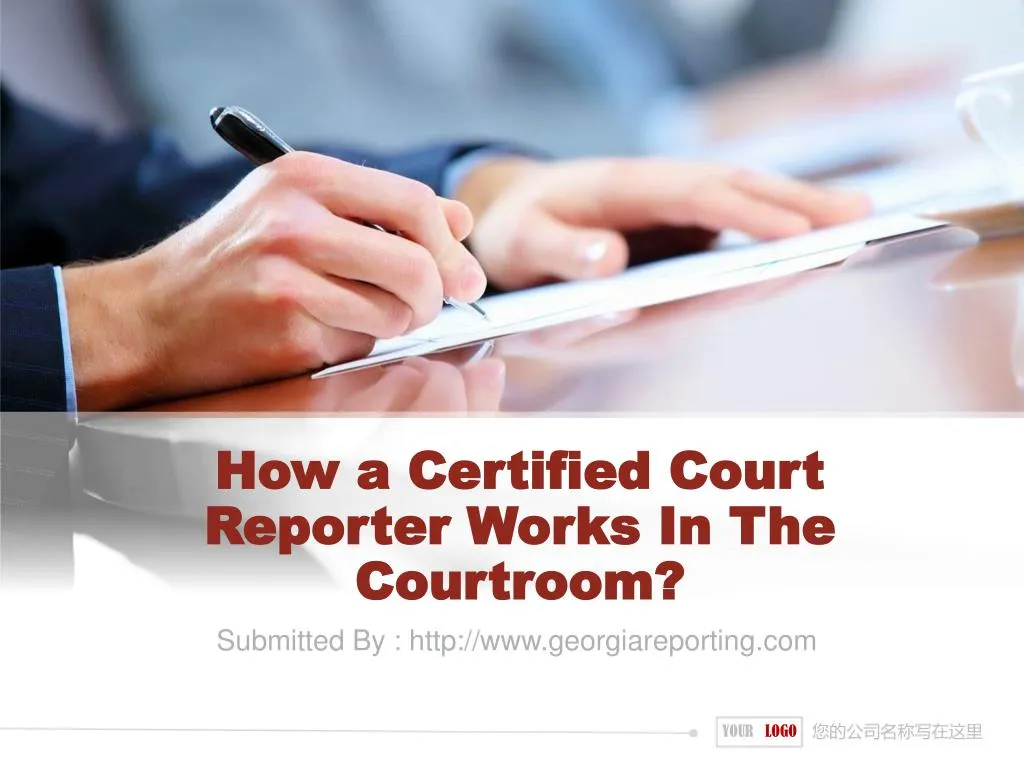 how a certified court reporter works in the courtroom