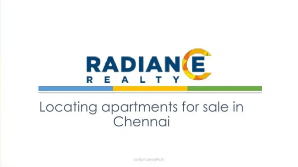 Locating apartments for sale in Chennai