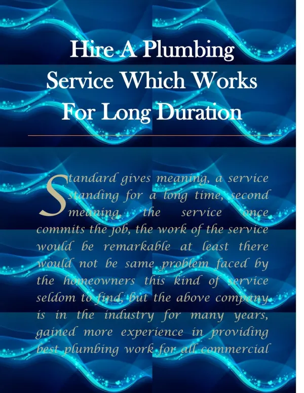 plumbing service Stockton