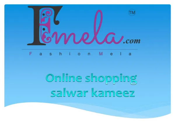 Online shopping salwar kameez