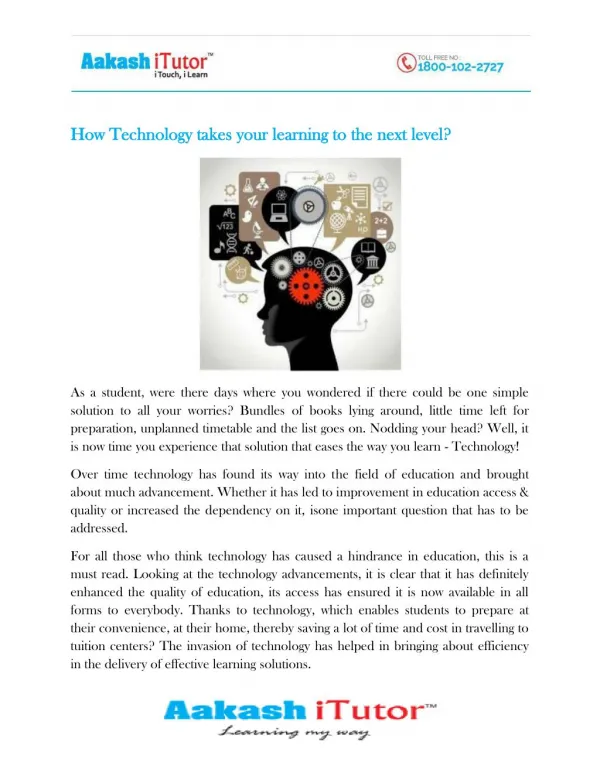 How Technology takes your learning to the next level?