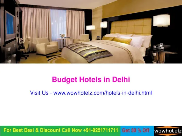Book Budget Hotels in Delhi @1099/-