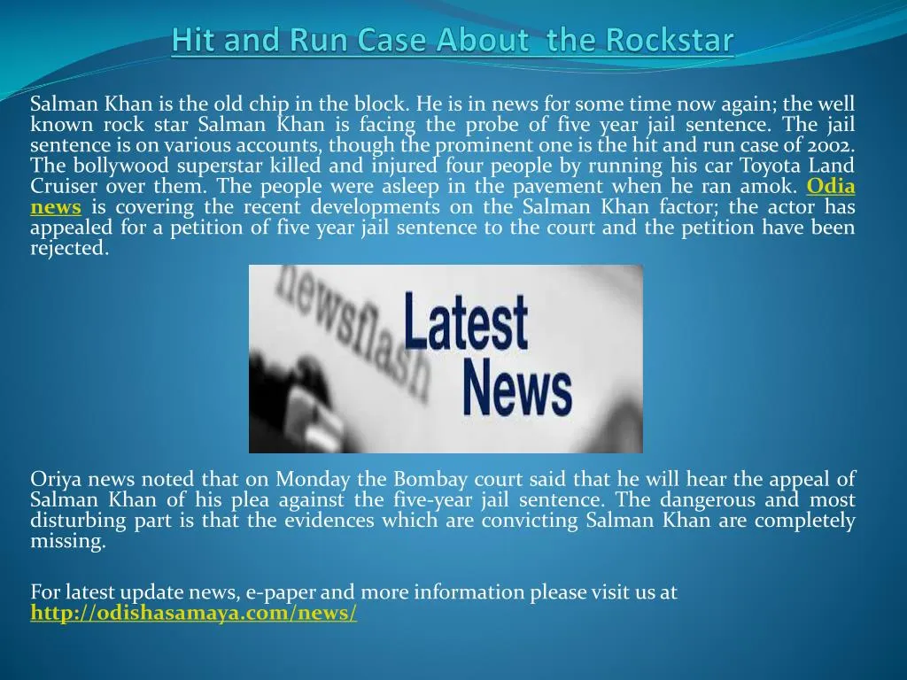 hit and run case about the rockstar
