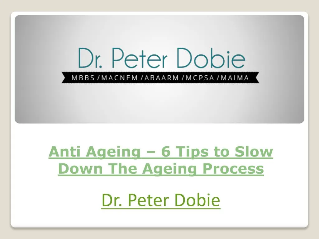 anti ageing 6 tips to slow down the ageing process