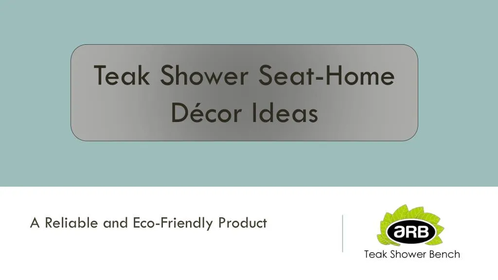 a reliable and eco friendly product