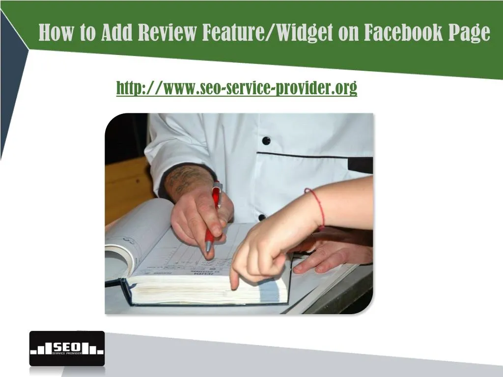 how to add review feature widget on facebook page