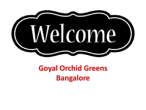 Goyal Orchid Greens