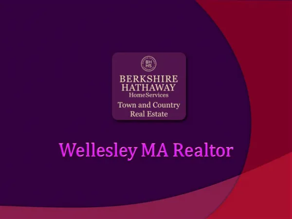 Wellesley MA Realtor