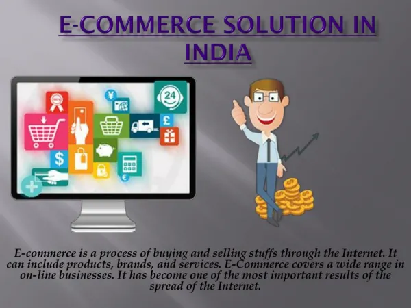 E-commerce solution in India