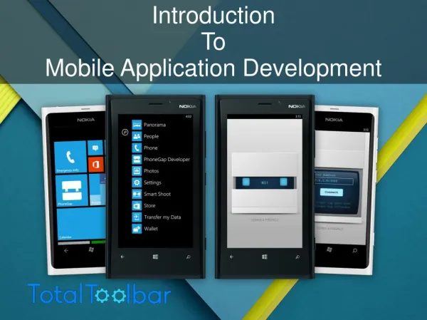 Introduction To Mobile Application Development