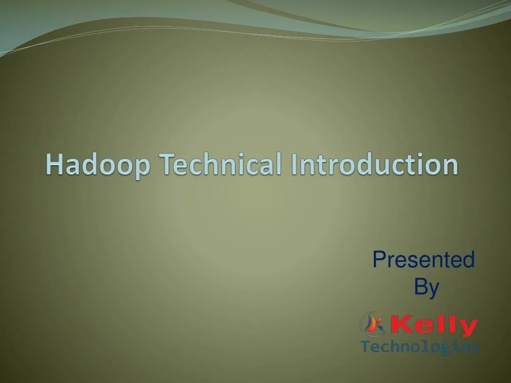 hadoop technical introduction