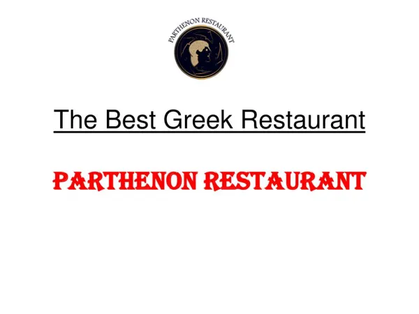 The Best Greek Restaurant