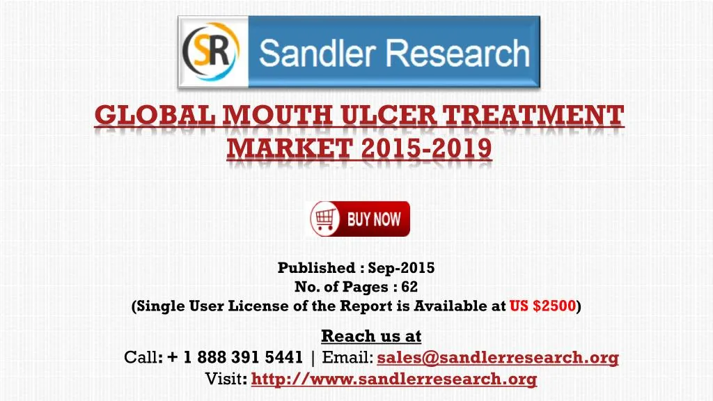 global mouth ulcer treatment market 2015 2019
