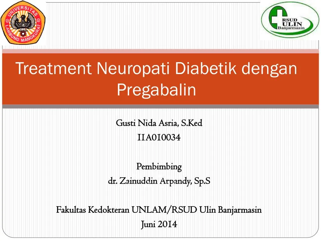 treatment neuropati diabetik dengan pregabalin