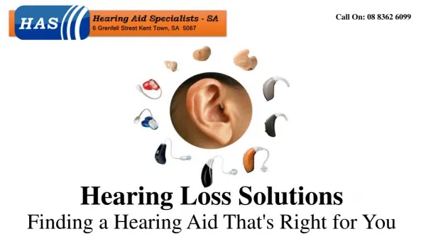 Hearing Loss Solutions- Finding a Hearing Aid That's Right for You