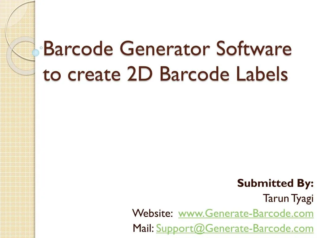 barcode generator software to create 2d barcode labels