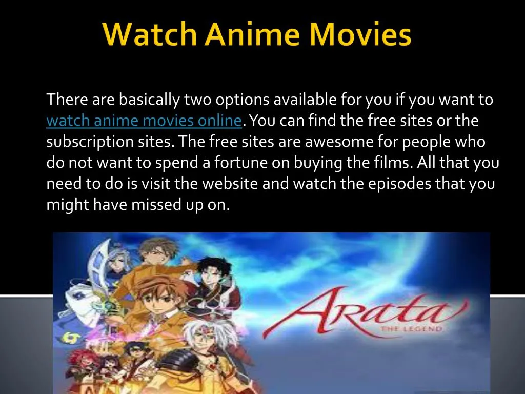 PPT - streaming anime online PowerPoint Presentation, free