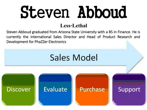 Steven Abboud - Less-Lethal