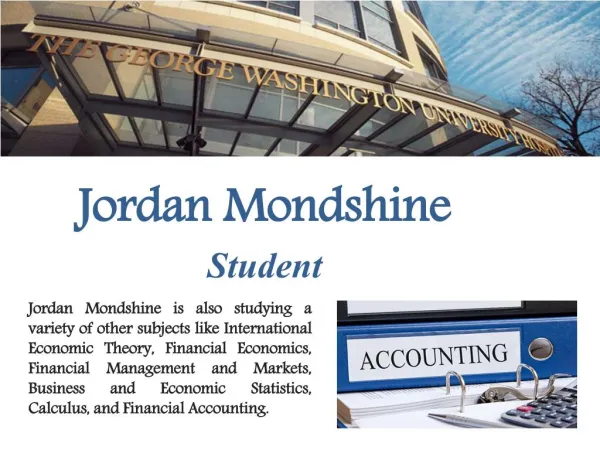 Jordan Mondshine - Student