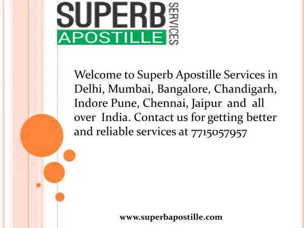Apostille Services in Pune