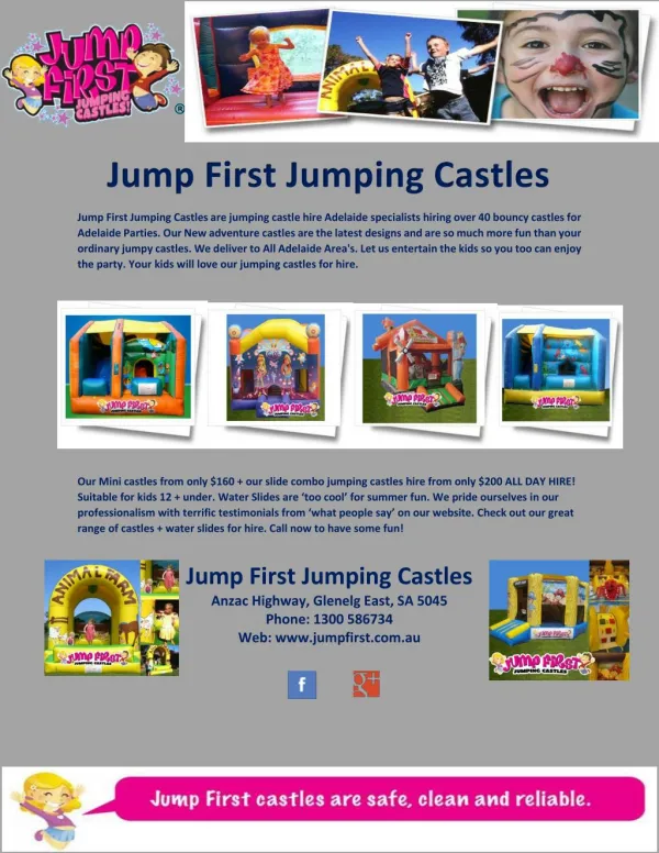 Jump First Jumping Castles