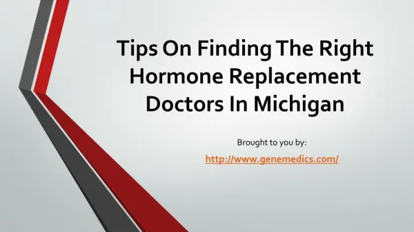 Tips On Finding The Right Hormone Replacement Doctors In Mic