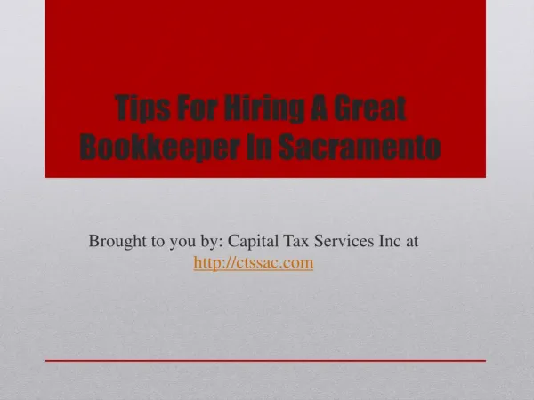 Tips For Hiring A Great Bookkeeper In Sacramento