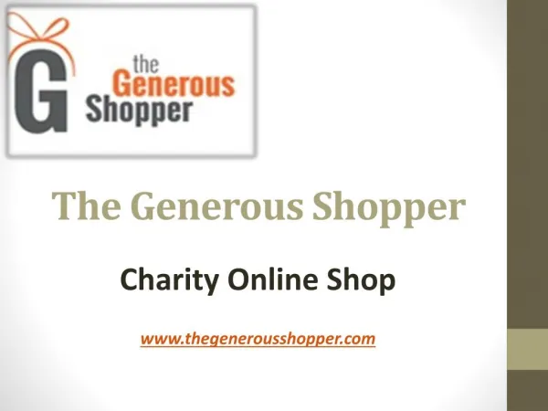 Charity Online Shop