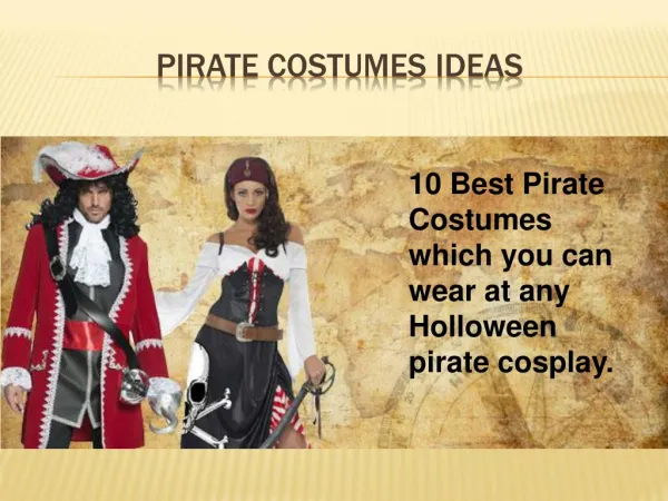 Pirate Costumes for Men and womens Pirate Outfits