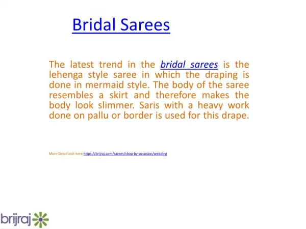 Bridal Sarees