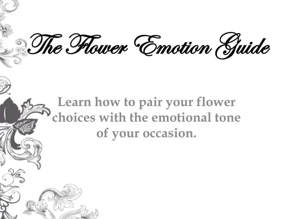 The Flower Emotion Guide